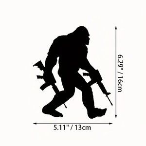 Bigfoot Packing AR’s Sasquatch Vinyl Sticker, White or Black